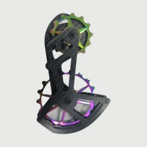 QUNKE PW-UT-IR iridescent oversized pulley cage for Shimano 11-speed UT family